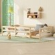 preview thumbnail 28 of 34, Floor Bed with Fence,Wood Kids Bed,Twin Size