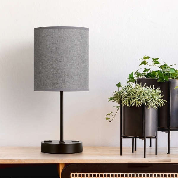 Grey modern lamp top
