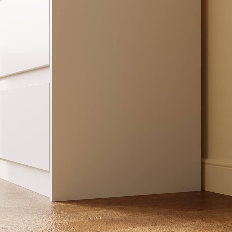 63" Modern 9-Drawer Dresser for Bedroom, Wide White Chest of Drawers, Large Storage Cabinet for Clothes Organization