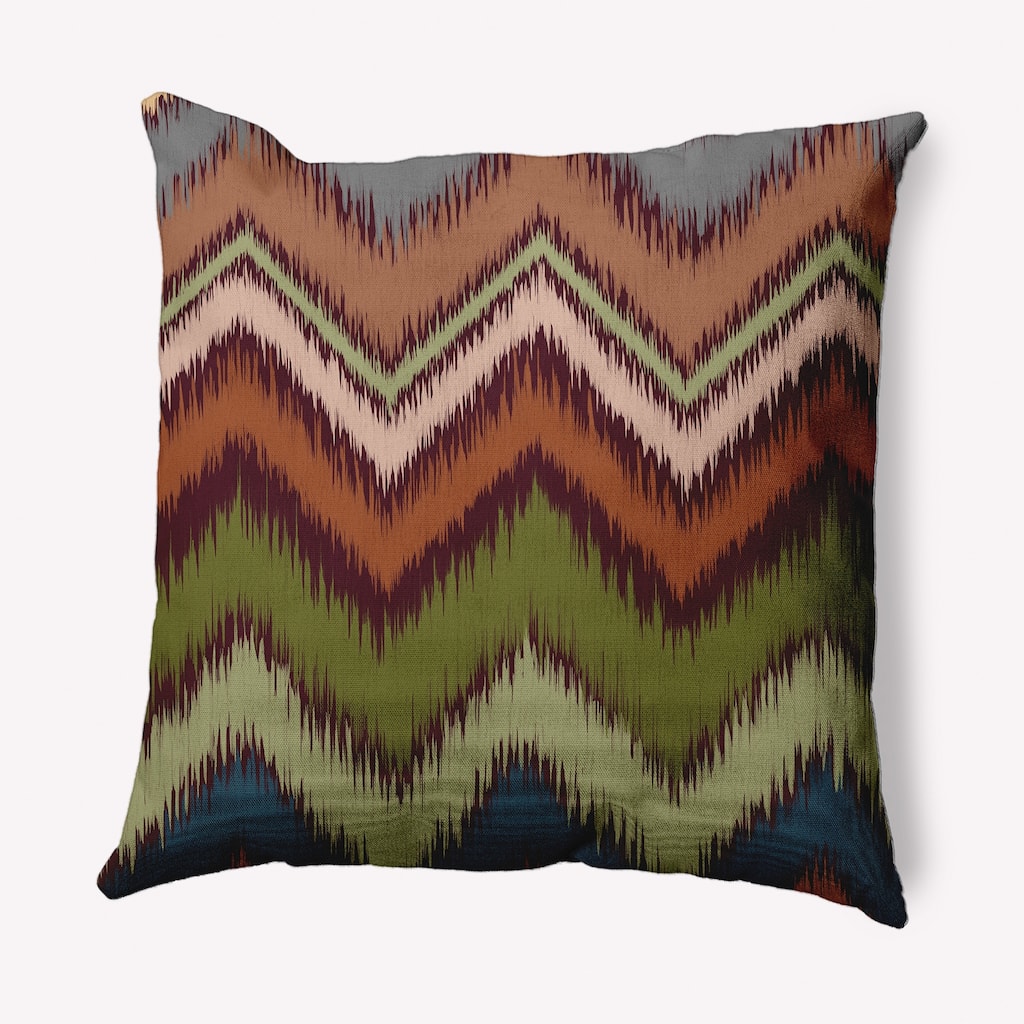 Ikat Chevron Decorative Throw Pillow
