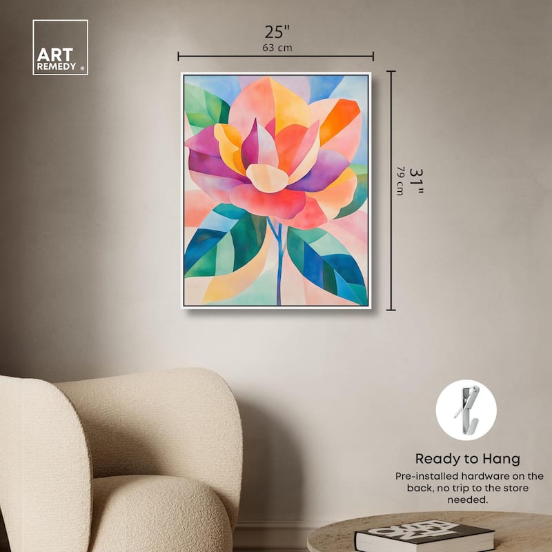 Ail Geofloral I Canvas by Art Remedy