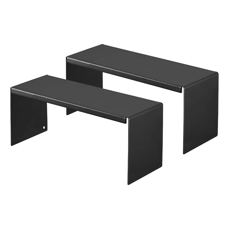 Yamazaki Home Medicine Cabinet Riser - Set of 2, Steel, Holds 4.4 lbs - L 3.15 x W 8.66 x H 3.94 inches