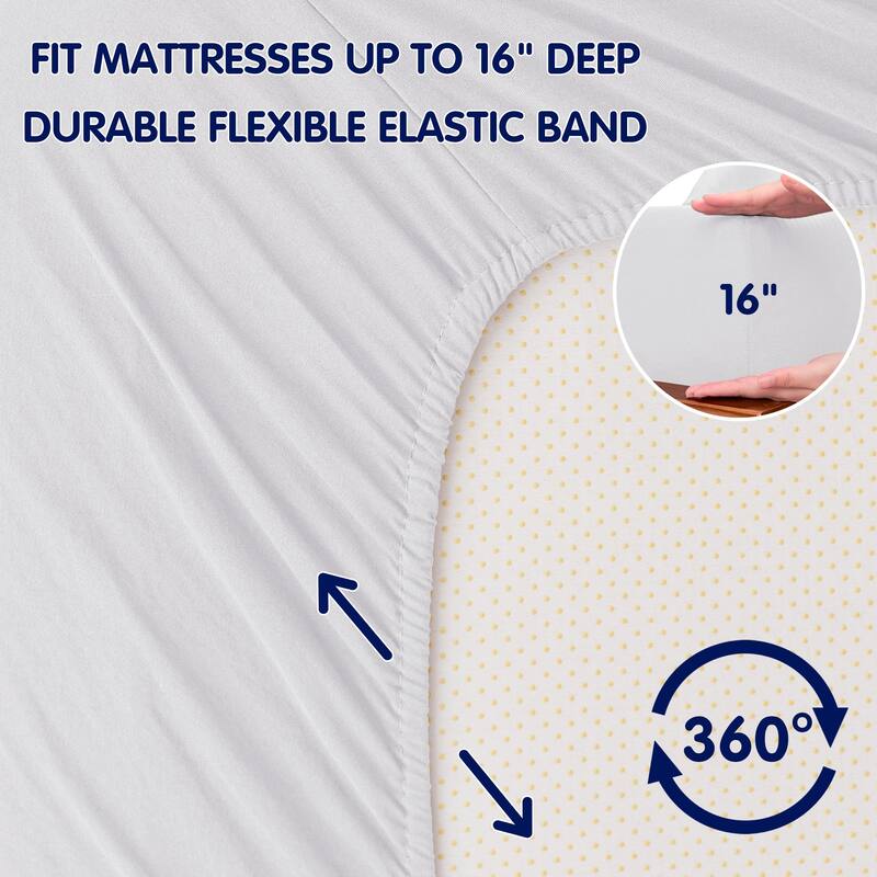 Subrtex Microfiber Ultra-Soft Deep Pocket Solid Sheet Set