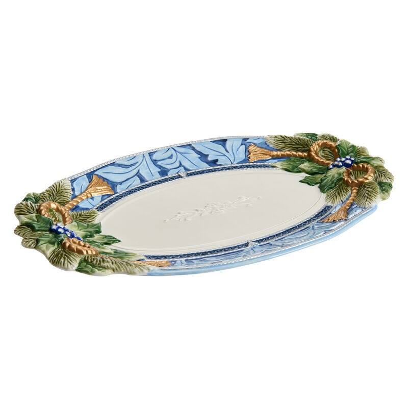 Fitz and Floyd Holiday Home Large Platter - 17" x 10.25"
