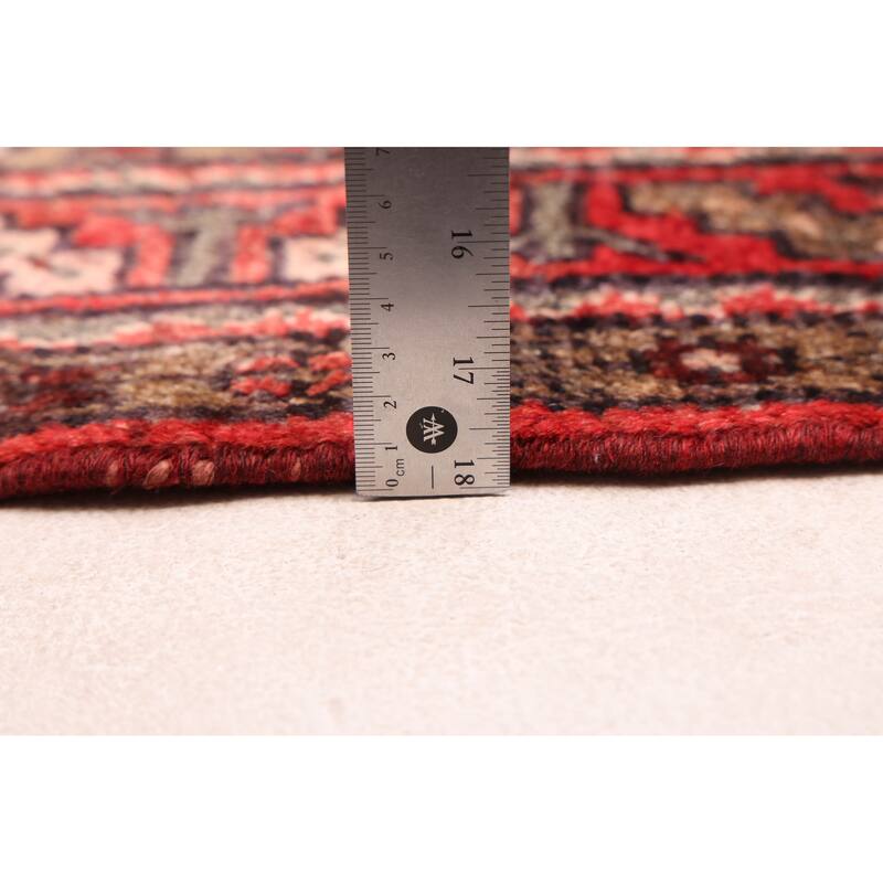 ECARPETGALLERY Hand-knotted Andelz Black, Red Wool Rug - 3'7 x 6'7