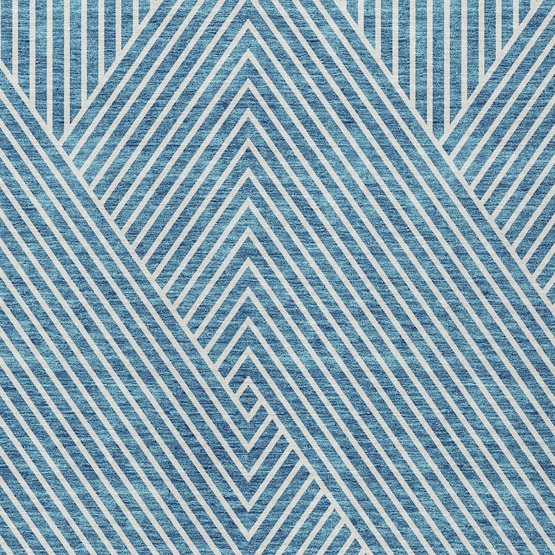 HomeRoots Geometric Transitional Rectangle Outdoor Rug