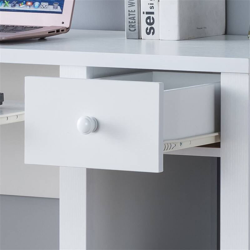39"W Student Desk with Hutch for Home Office Desk