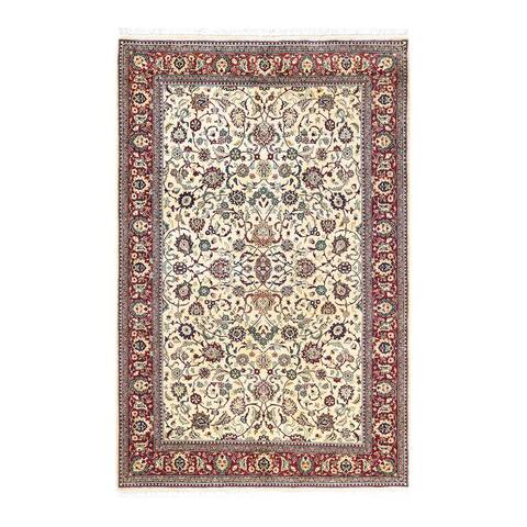 One of a Kind Hand Knotted Traditional Oriental Traditional Area Rug - 7' 1" X 4' 7"
