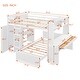 preview thumbnail 10 of 31, Full Size Loft Bunk Bed with Twin Stand-alone Bed, Shelves, Desk and Wardrobe