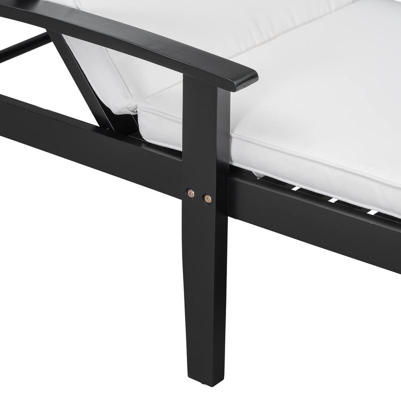 Elegant Rosewood Adjustable Recliner Chair Durable Hardwood