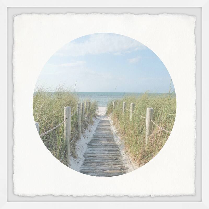 'Routeway to Sea' Framed Painting Print