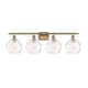Option Clear Water Glass / Brushed Brass Finish