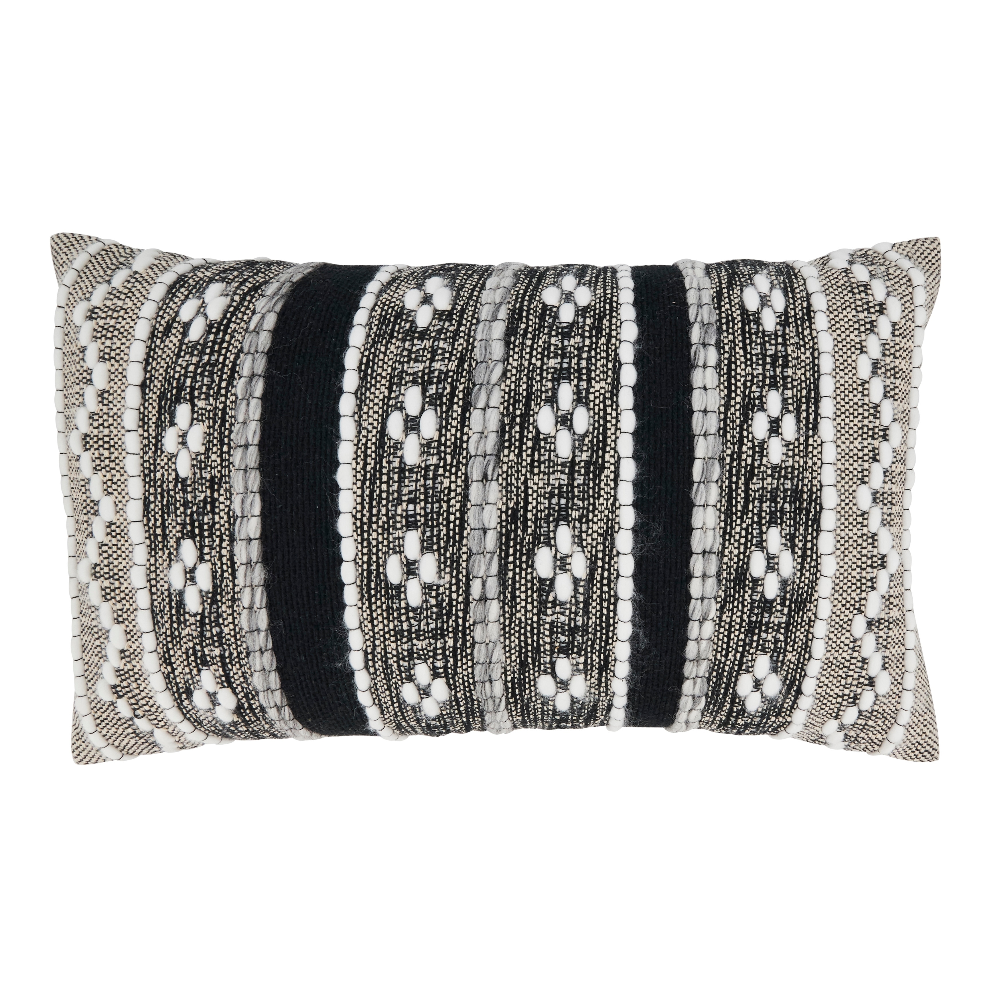 Saro Lifestyle Crafted Multi-Pattern Throw Pillow