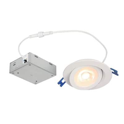 Westinghouse Lighting 12-Watt (80-Watt Equivalent) 4-in. Gimbal Recessed LED Downlight with Color Temperature Selection