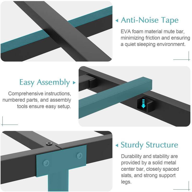 Javlergo Bed Frame with Bench, Bedframes with Charging Staions, Headboard and Storage Bench, LED Lights and Storage Shelves