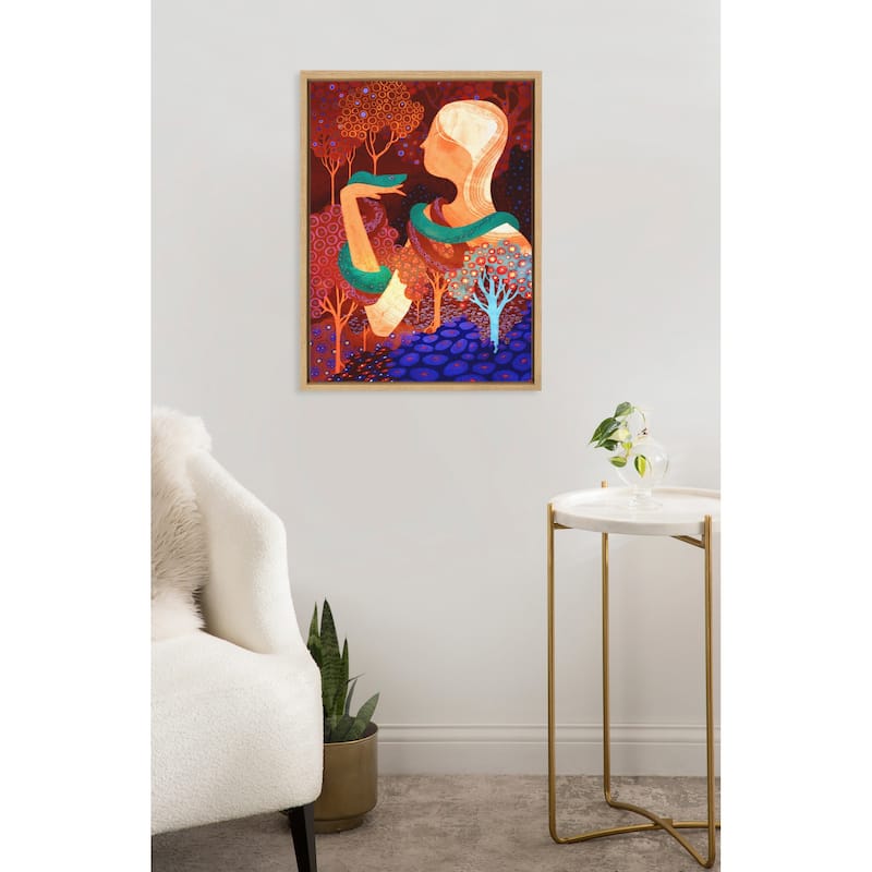 Kate and Laurel Sylvie Eden Framed Canvas by Faryn Hughes
