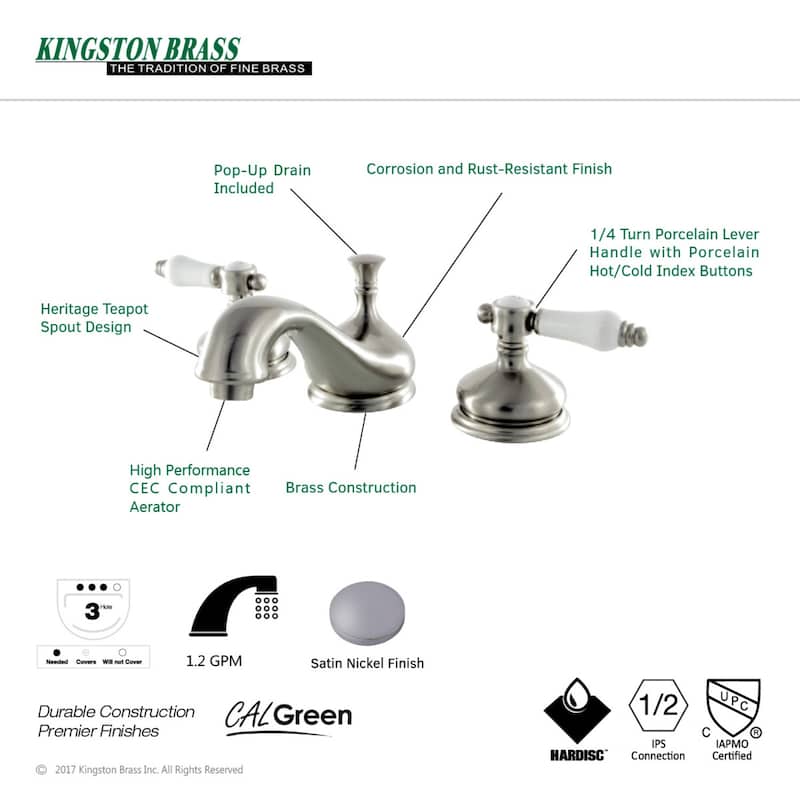 Kingston Brass Bel-Air Widespread Bathroom Faucet