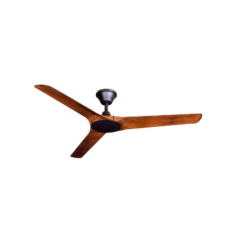 Lucci Air Abyss 56-inch Indoor/Outdoor Ceiling Fan - Oil Rubbed Bronze with Koa Blades
