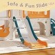 preview thumbnail 4 of 16, Kinbor Toddler Slide PlaySet - Kids Slide with Basketball Hoop, Toddler Indoor Outdoor Playground - N/A