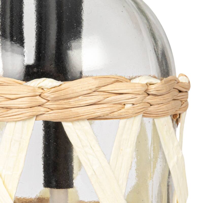 Glass Plant Mister with Woven Sleeve - 3.5"L x 3.0"W x 6.8"H