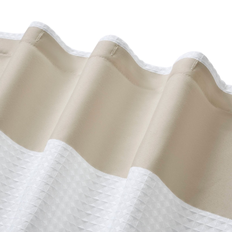 Madison Park Spa Waffle Shower Curtain with 3M Treatment