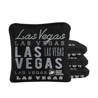 Las Vegas Football Black Dual Sided Cornhole Bags