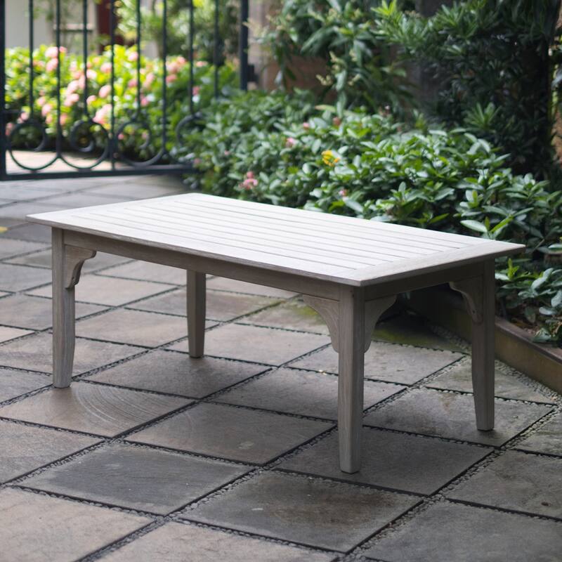 Cambridge Casual Leon Teak Outdoor Patio Coffee Table