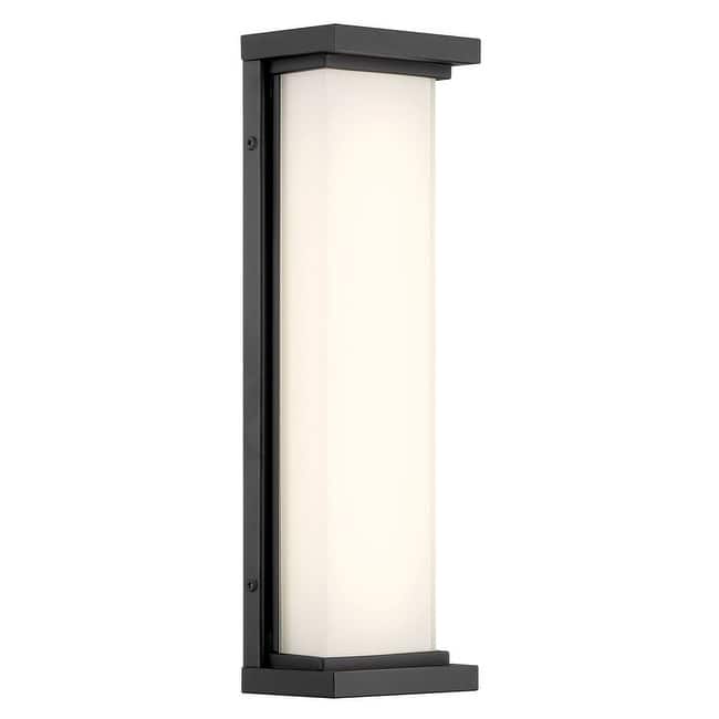 Kovacs P5561-L Caption 16" Tall LED Wall Sconce with Aquarium Glass - Sand Coal