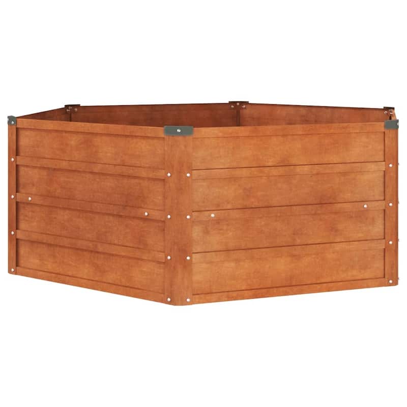 vidaXL Garden Raised Bed Rusty Corten steel Large Garden Raised Bed - 50.8 x 50.8 x 17.7