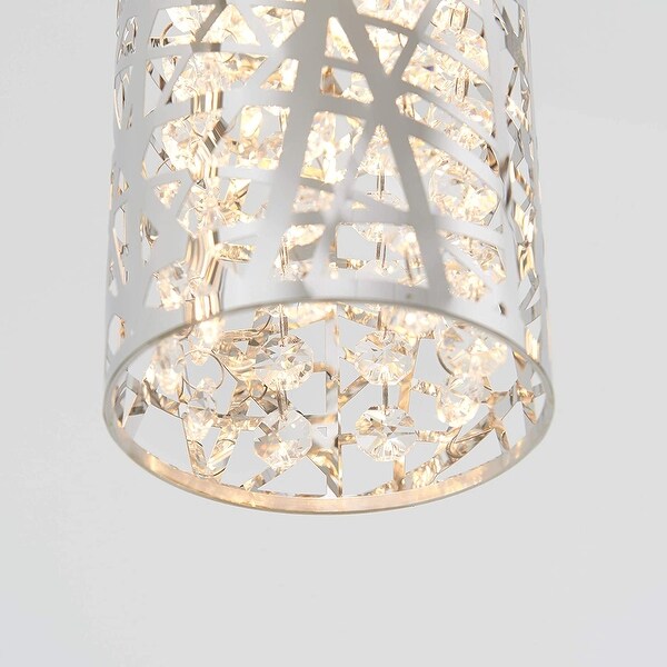 Artika crystal nest pendant led light fixture top