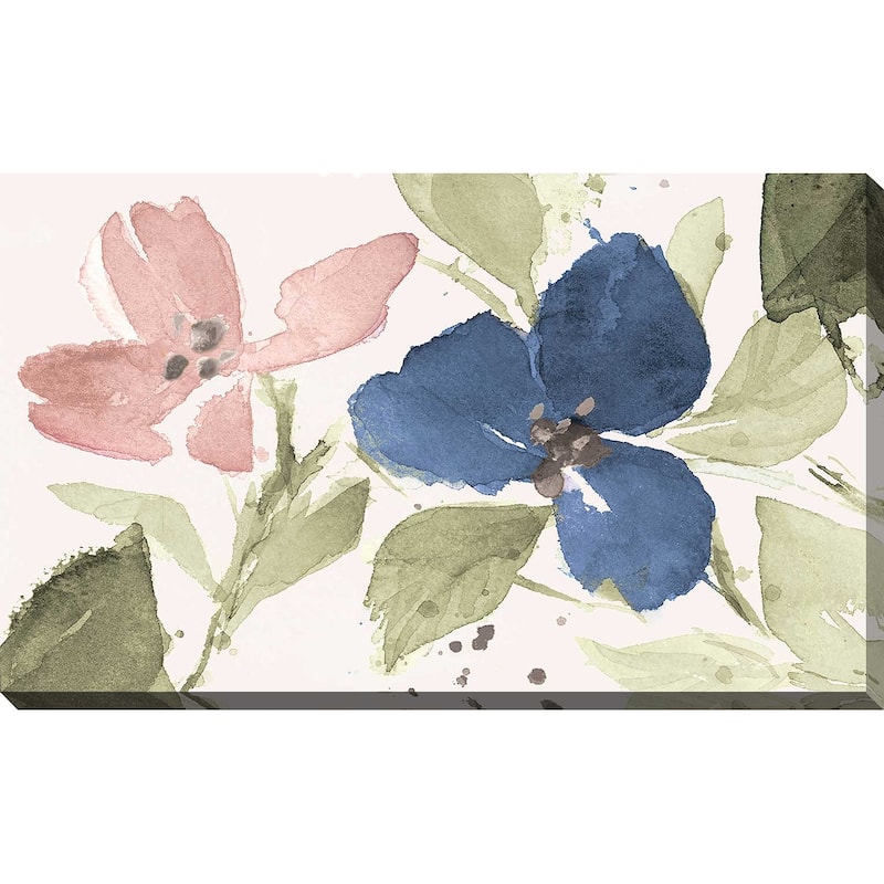 "Watercolor Blooms I" Print on Canvas