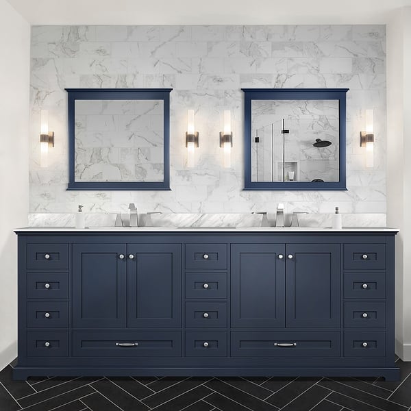 Beckett 84 in. W x 22 in. D Double Vanity in White with Cultured Marble Vanity Top in White with White Basins