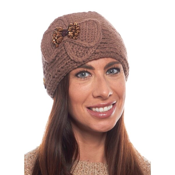 Snowy Snapdragon Sparkling Knit Winter Headband