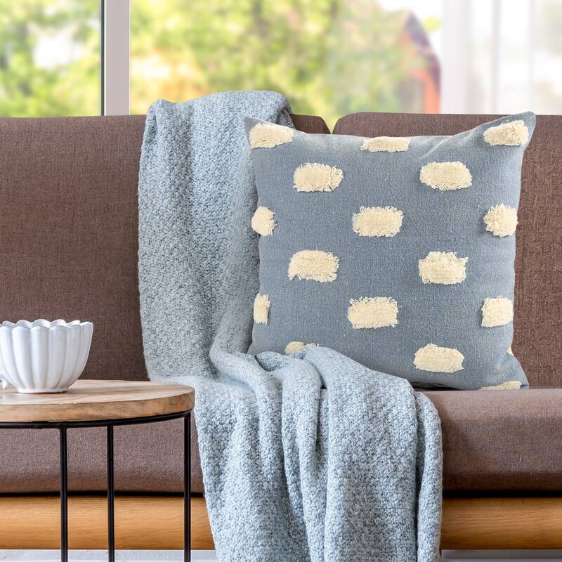 Sevita Zeal Light Pom-pom Cotton Throw Pillow, Set of 2