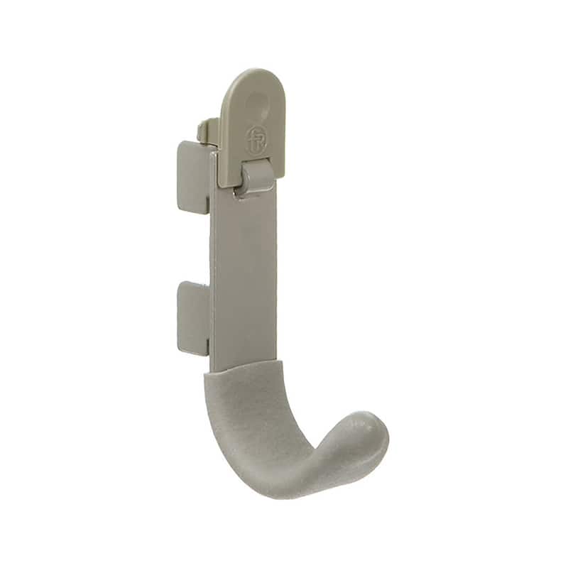 Organized Living freedomRail Single Nickel Hook with Lock (Pack of 5)
