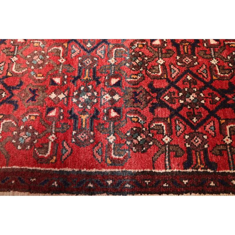ECARPETGALLERY Hand-knotted Andelz Red Wool Rug - 3'2 x 9'9