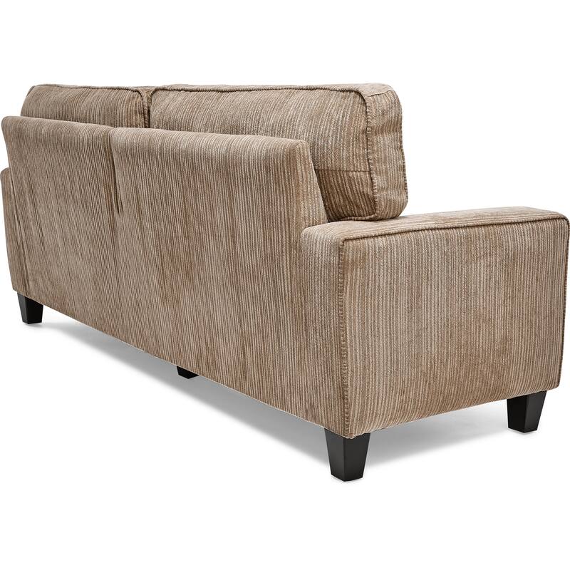 Serta Palisades Upholstered 73" Sofas for Living Room Modern Design Couch, Straight Arms, Soft Upholstery, Tool-Free Assembly
