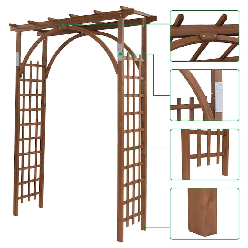 84" Beautiful And Practical Garden Arch