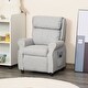 preview thumbnail 10 of 16, Qaba Kids Recliner Chair Children Sofa Angle Adjustable Single Lounger Kids Armchair Gaming Chair with Footrest for Ages 3-8 Grey