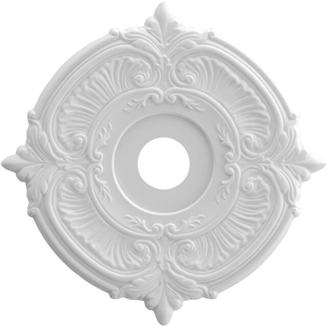 3 1/2" Inside Diameter - Attica Thermoformed PVC Ceiling Medallion - 22" Outside Diameter - Unfinished