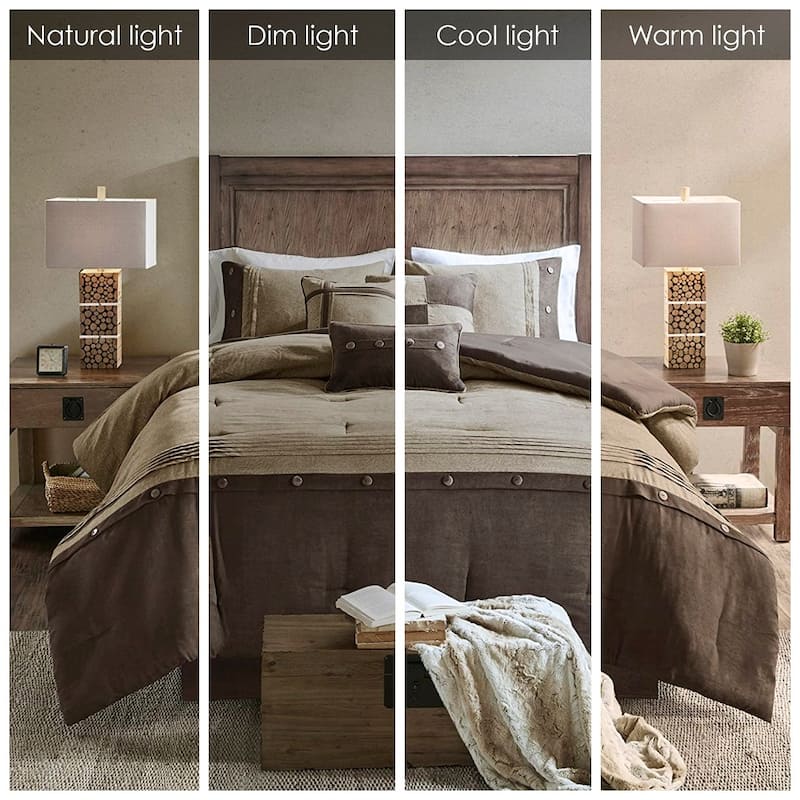 Madison Park Westbrook 7 Piece Faux Suede Comforter Set