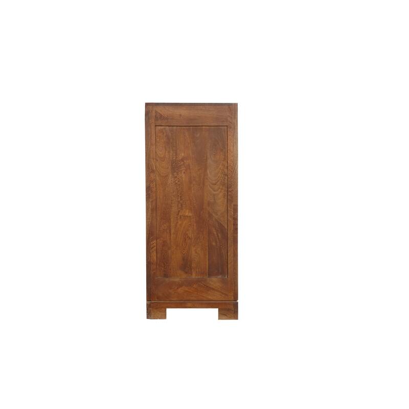 Willow 4-door Geometric Solid Wood Sideboard