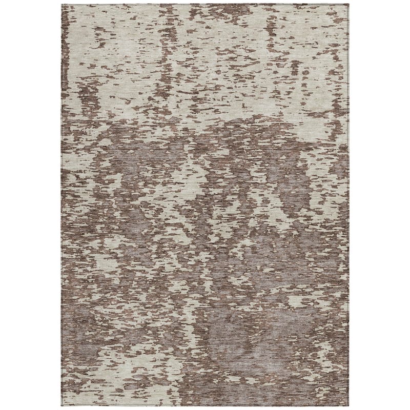 HomeRoots Abstract Transitional Rectangle Outdoor Rug