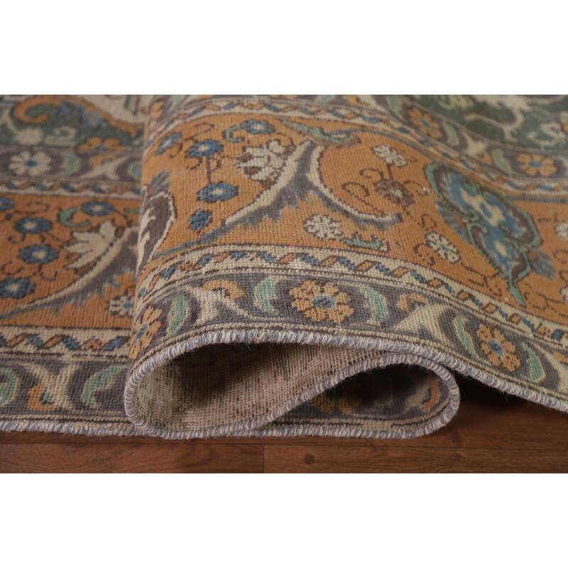 Tabriz Persian Vintage Area Rug Handmade Wool Carpet - 9'9"x 12'5"