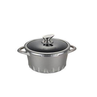 Non-Stick Ceramic Coated Die-Cast Aluminum Round Casserole & Lid with Induction Bottom – 8.7 inch