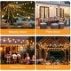 preview thumbnail 3 of 11, 100FT Waterproof LED Patio String Lights with 50 Shatterproof G40 Bulbs