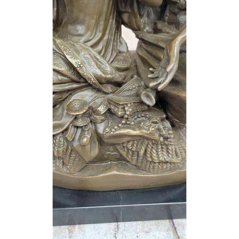 Leon Grégoire’S Cleopatra Mark Antony – Exquisite Bronze Historical Sculpture