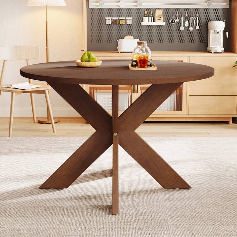 Christopher Knight Home- Smith Oak Round Dining Table
