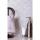 preview thumbnail 3 of 1, Apollo Tile 5 Pack White 11.9-in. x 12.8-in. Herringbone Polished Marble Mosaic Tile (5.29 Sq ft/case)