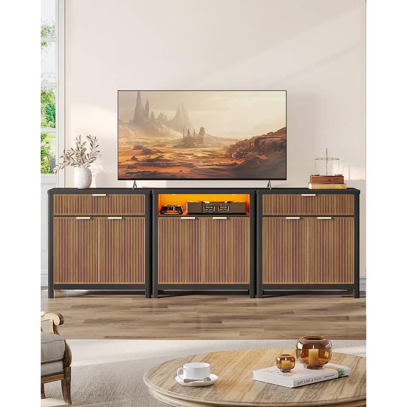 Sideboard Buffet Storage Cabinet,Buffet Table Storage Doors and Drawer